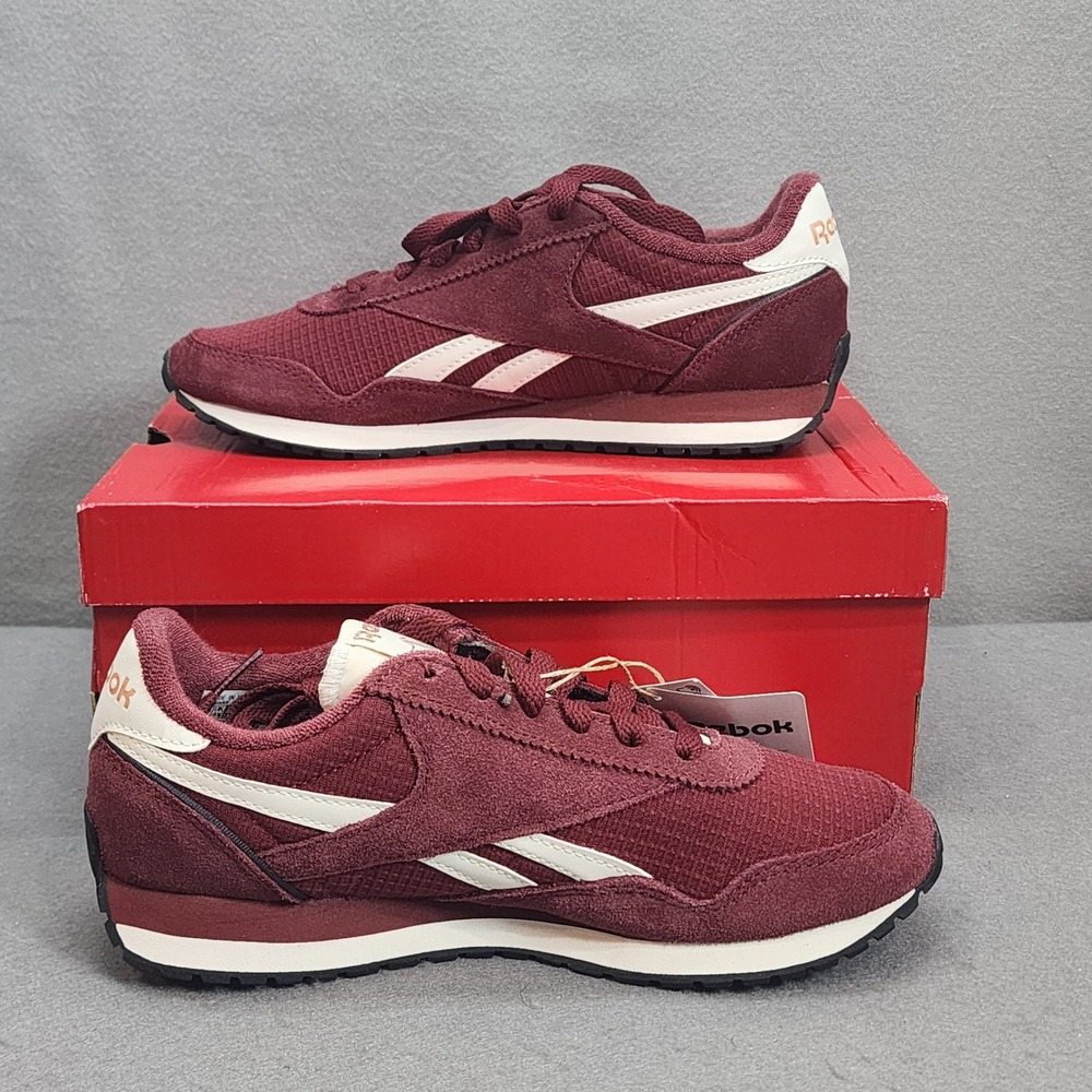 Reebok Classic AZ Running Shoes Burgundy Suede Retro Sneakers Womens Size 7 NIB
